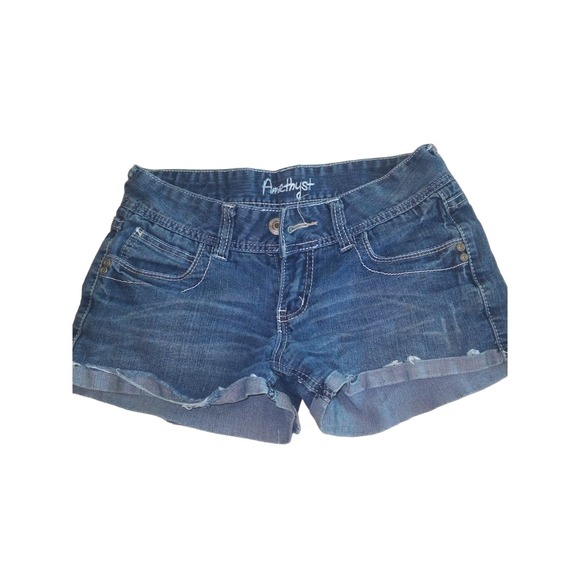 Amethyst Jeans denim cutoff shorts size 3 - Picture 1 of 4